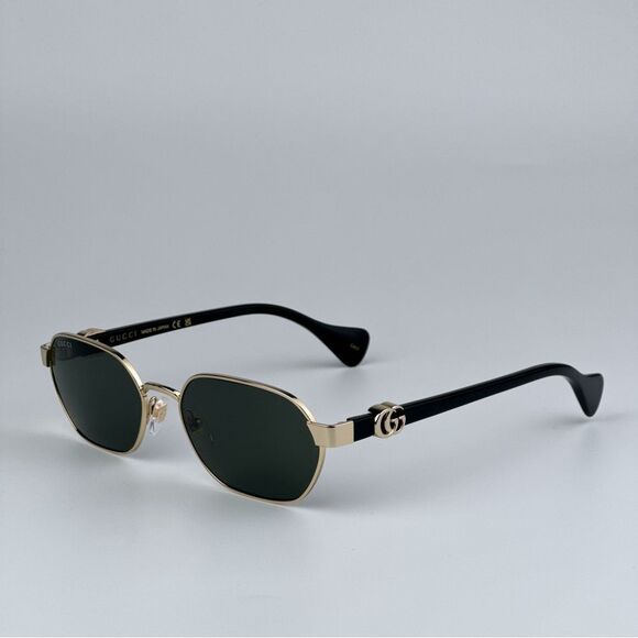 NEW Gucci GG1593S 001 Gold Grey Geometric Unisex Sunglasses GG 1593S - Picture 3 of 13